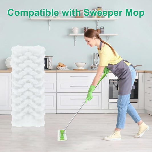 40 Count Dry Sweeping Cloths for Swiffer Sweeper Dry Cloth,Disposable Heavy Duty Pet Dust Hair Mop Pads Refills,Unscented Multi-Surface Cloth Refills for Wet&Dry Cleaning