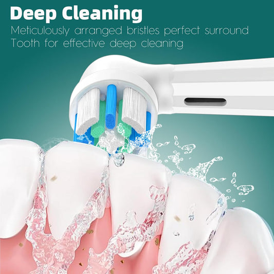 12 Pack iO Replacement Heads Compatible with Oral B iO, for Oral B iO 2/3/4/5/6/7/8/9/10 Series Electric Toothbrushes, Medium Softness for Protect Teeth and Gums, White/Black