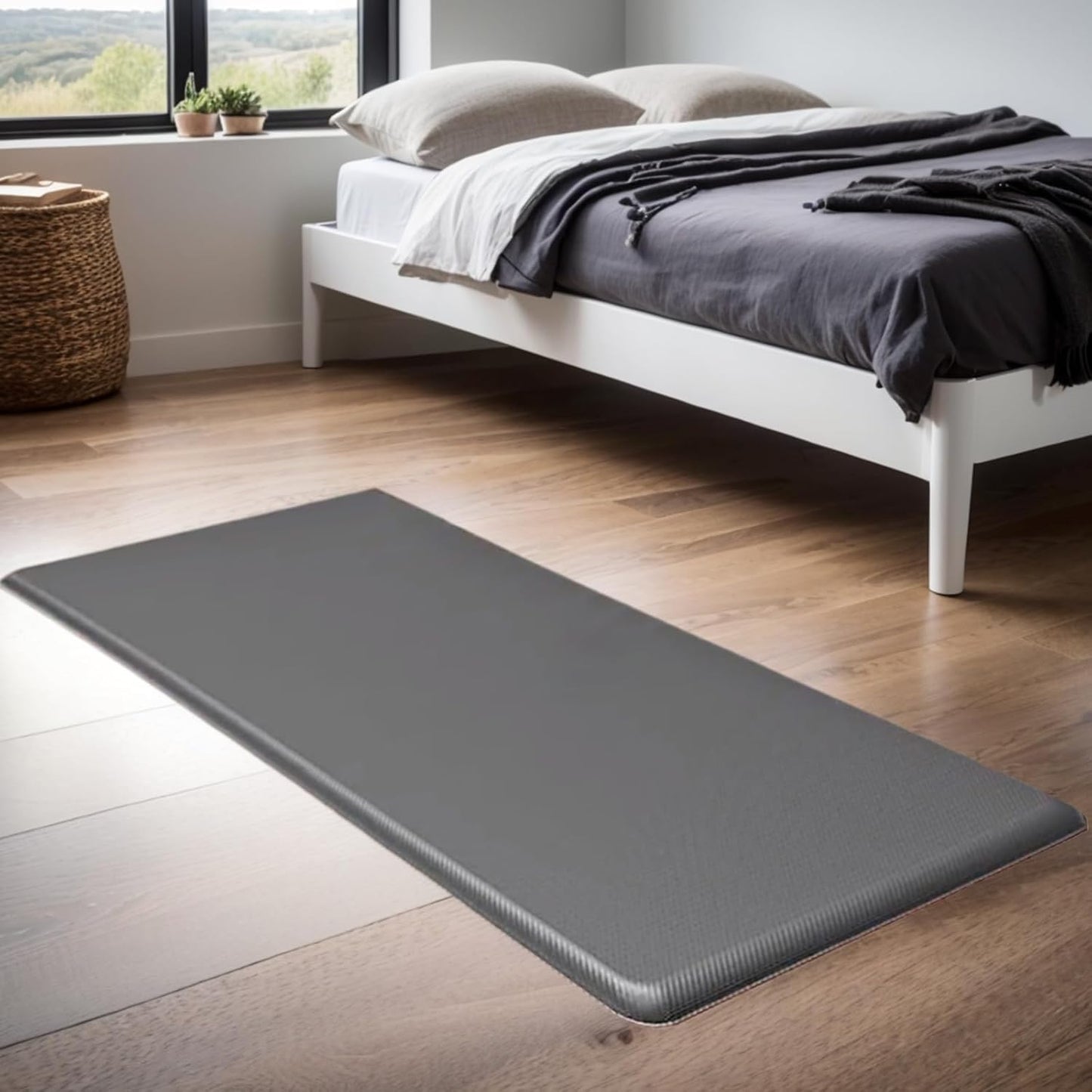 JTW Kitchen Mats for Floor,Anti Fatigue Mats for Kitchen Floor,19.7x47Inch,Waterproof, Oil-Proof, Non-Slip,Thickness Up to 1.8CM, Suitable for Many Scenes at Home or at Work.
