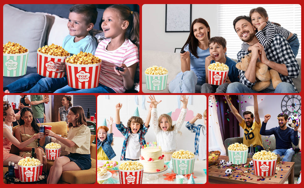 Popcorn Machine Hot Air Popcorn Maker No Oil, High Popping Rate, 5.3 Quart Quarts 1100w 2 Min Fast Popping Air Popper with Butter Melter, BPA-Free, Popcorn Poppers for Home (Green)