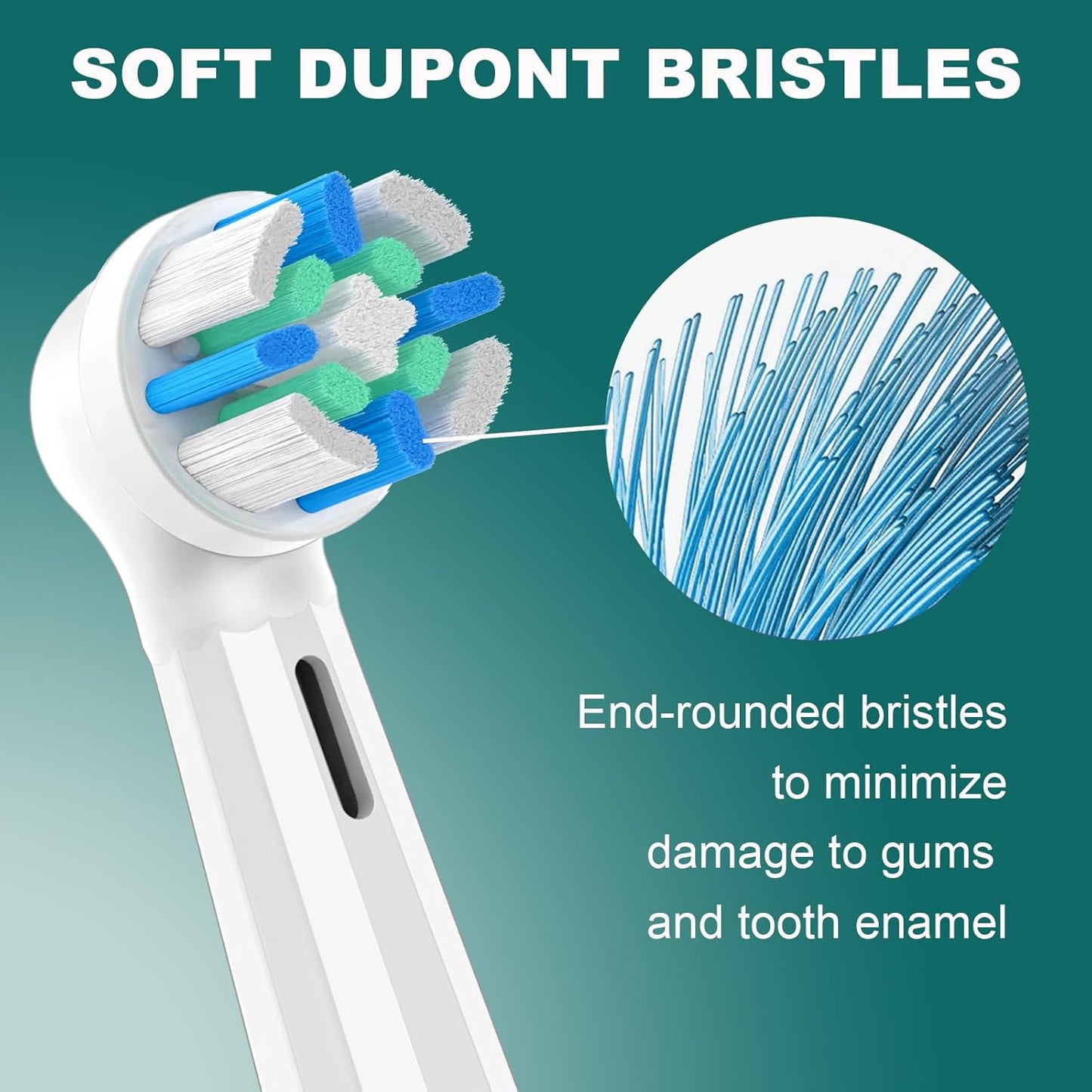12 Pack iO Replacement Heads Compatible with Oral B iO, for Oral B iO 2/3/4/5/6/7/8/9/10 Series Electric Toothbrushes, Medium Softness for Protect Teeth and Gums, White/Black