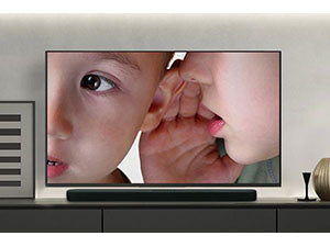Yamaha Audio SR-B20A Sound Bar with Built-in Subwoofers and Bluetooth, Black