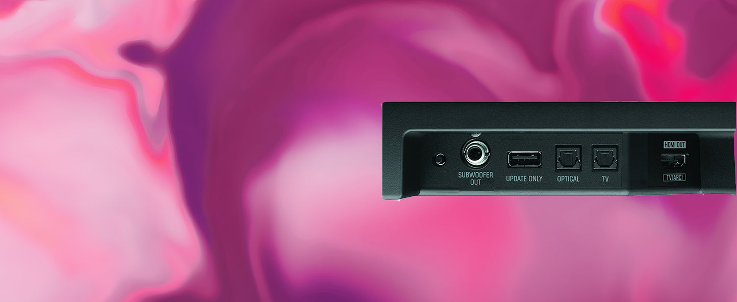 Yamaha Audio SR-B20A Sound Bar with Built-in Subwoofers and Bluetooth, Black