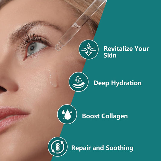 3 Pack 2% Hyaluronic Acid Serum with 4% Tea Tree Extracts & 1% Centella Asiatica Extracts Revitalize & Balance Skin (1fl.oz/30ml Each)