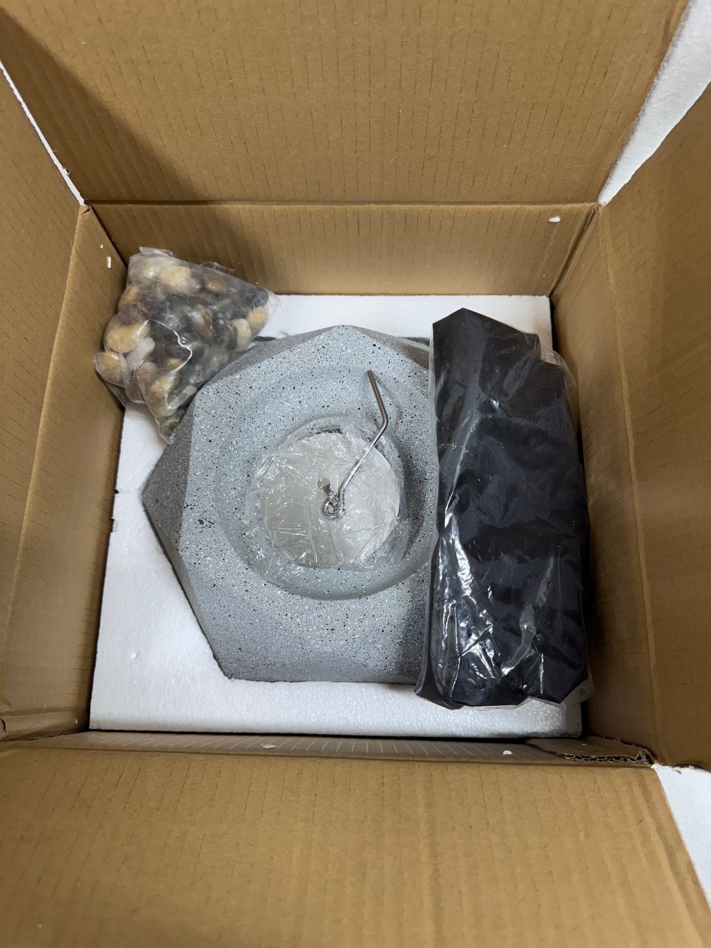 Brand new in box.  Modern Geometric Fire Pit.