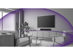 Yamaha Audio SR-B20A Sound Bar with Built-in Subwoofers and Bluetooth, Black